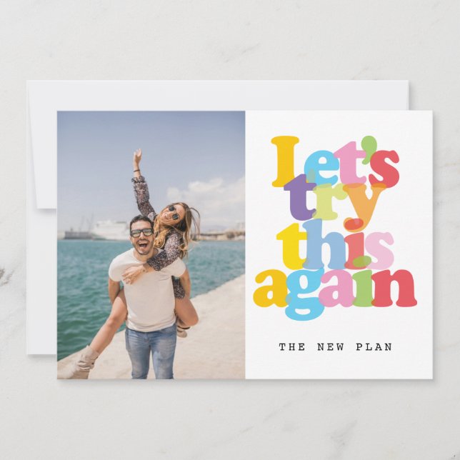 Convite Alterar A Data Adiada Cancelada Evento Foto (Frente)