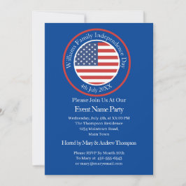 Convite Alterar Qualquer Texto Dia da Independência Bandei