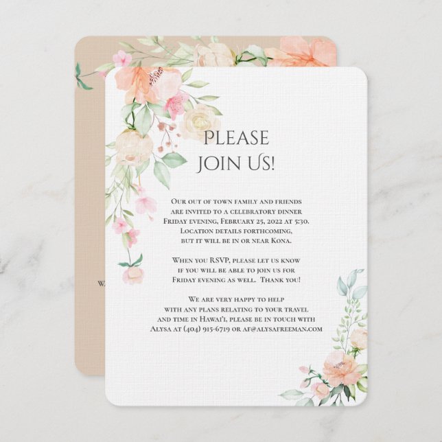 Convite Alysa - Revised2a Detail Watercolor Primavera Blos (Frente/Verso)