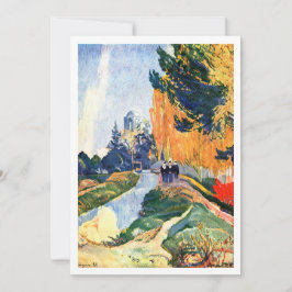 Convite Alyscamps Uma pintura paisagística colorida