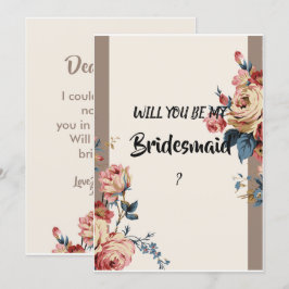 Convite amada Bridesmaid