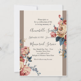 Convite amada memória de amor