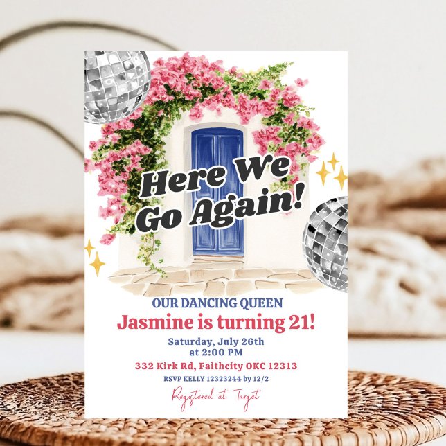 Convite Amalfi Coast birthday party (Criador carregado)