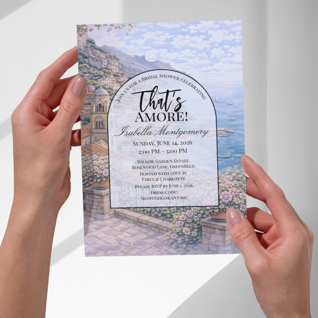 Convite Amalfi Italian Themed Bridal Shower (Amalfi Italian Themed Bridal Shower Invitations
)