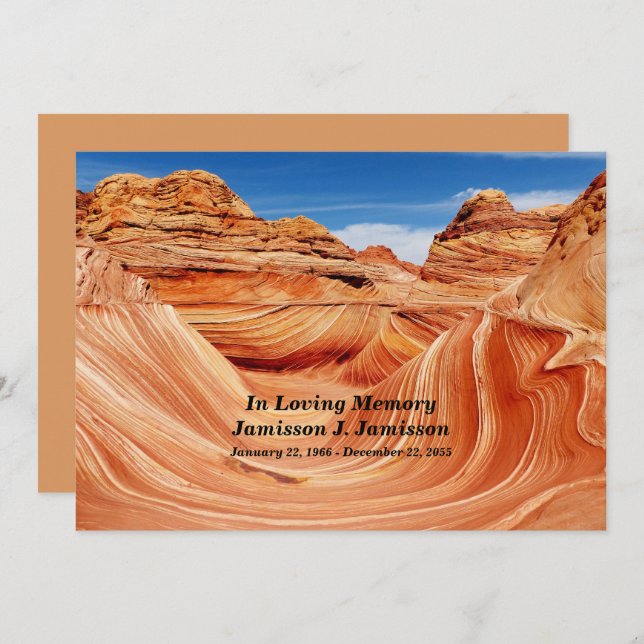 Convite Amando a Celebração da Memória da Vida Memorial (Frente/Verso)