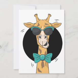 Convite Amante de Girafa Girafa No Meu Coração