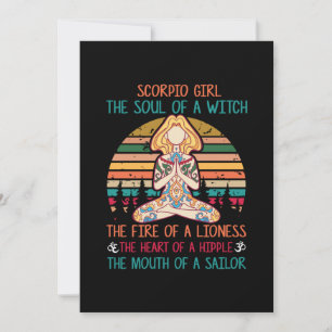 Convite Amante de Yoga   Garota de Escorpião Yoga