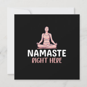 Convite Amante de Yoga Namaste de Yoga Bem Aqui