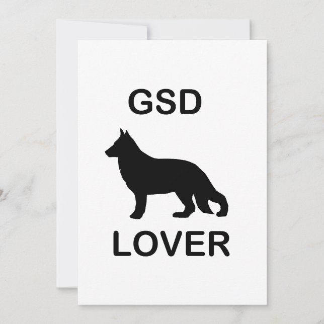 Convite Amante do GSD (Frente)