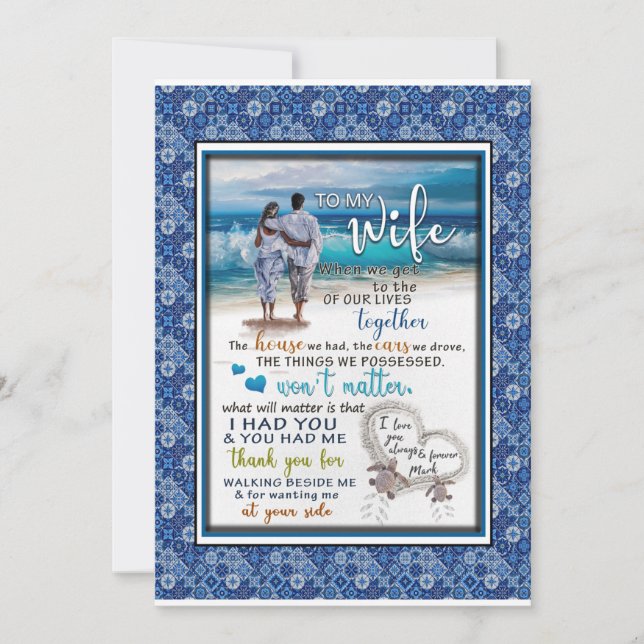 Convite Amantes de Esposa | Para Minha Esposa Eu Te Amo Se (Frente)