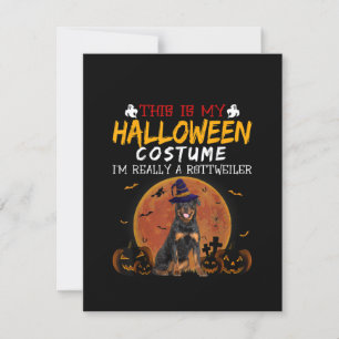 Convite Amantes de Fantasia de Halloween do Rottweiler Eng