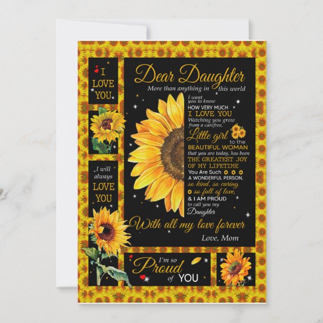 Convite Amantes de Filhas | Para Minha Filha Amor Mamãe (Frente)