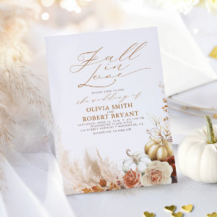 Convite Amar Terracotta e Casamento Dourado de Pumpkins