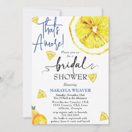 Convite amarelo É o Chá de panela Amore Lemon