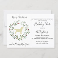 Amarelo Labrador Feliz Natal Labrador Retriever