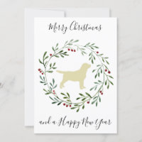 Amarelo Labrador Feliz Natal Labrador Retriever