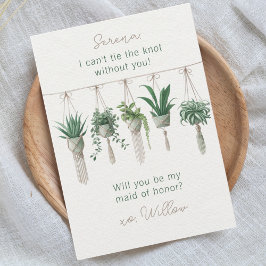 Convite Amarre a placa de proposta de Madrinha de casament