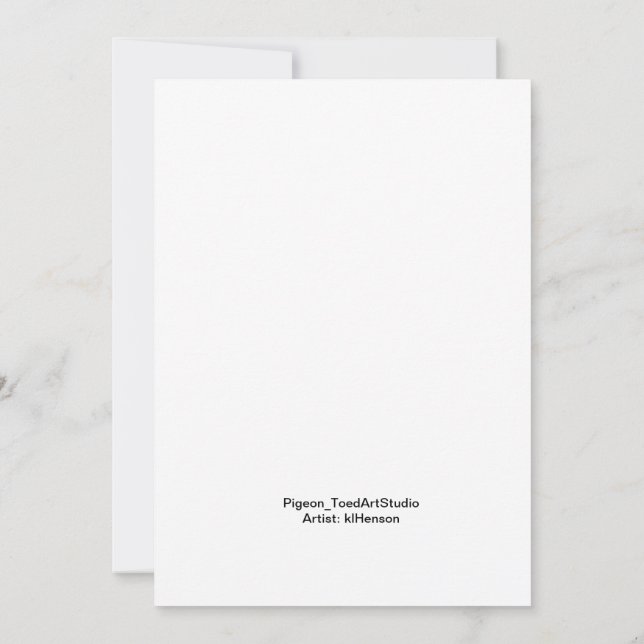 Convite Amável, aquarela branca. (Verso)