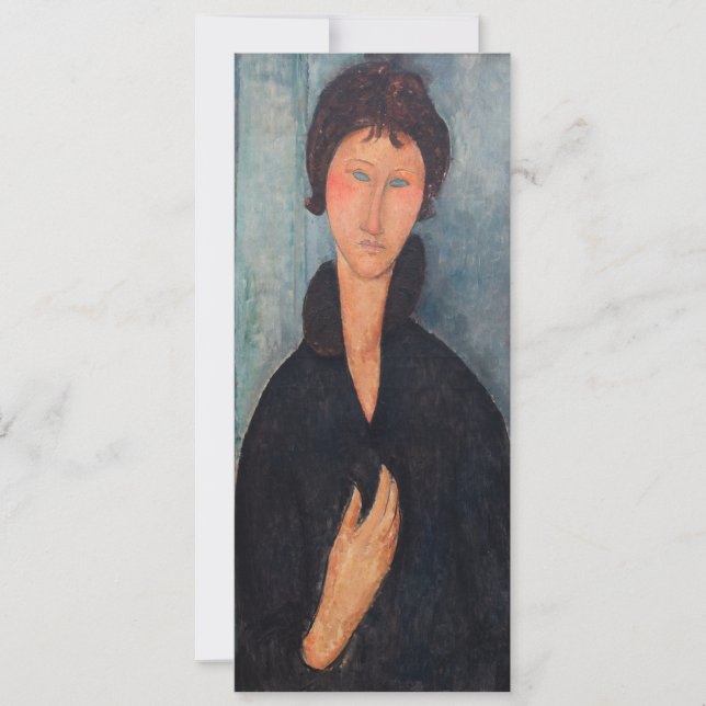 Convite Amedeo Modigliani - Mulher com Olhos Azuis (Frente)
