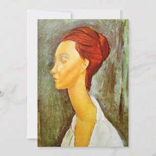 Convite Amedeo Modigliani - Retrato de Lunia Czechowska