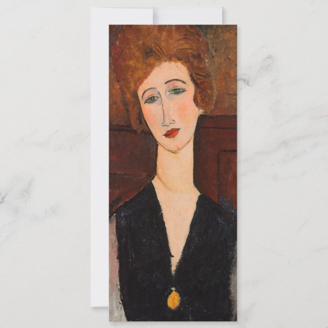 Convite Amedeo Modigliani - Retrato de uma Mulher (Frente)