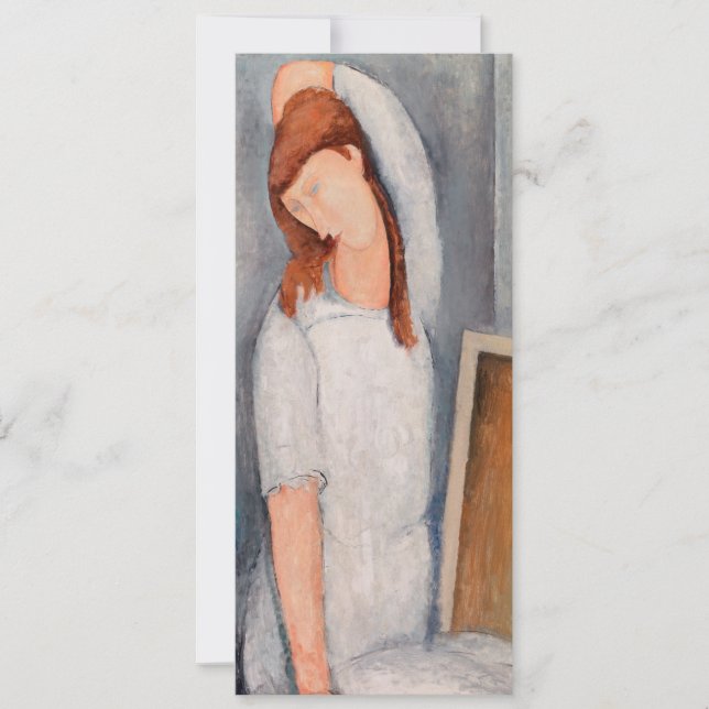 Convite Amedeo Modigliani - Retrato Jeanne Hebuterne #1 (Frente)