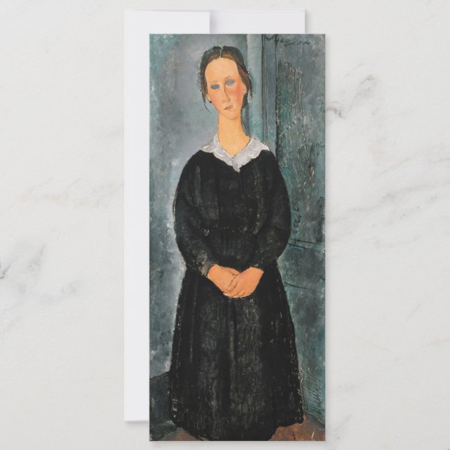 Convite Amedeo Modigliani - Servant Girl (Frente)