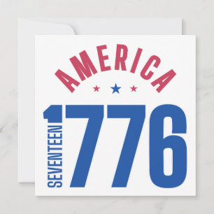 Convite AMÉRICA 1776 ano de liberdade