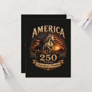 Convite América 250 Anos 1776 2026 Centenário