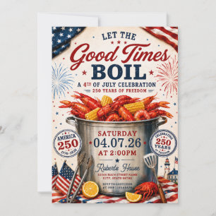 Convite America 250 Boil de Frutos do Mar do Dia 4 de Julh