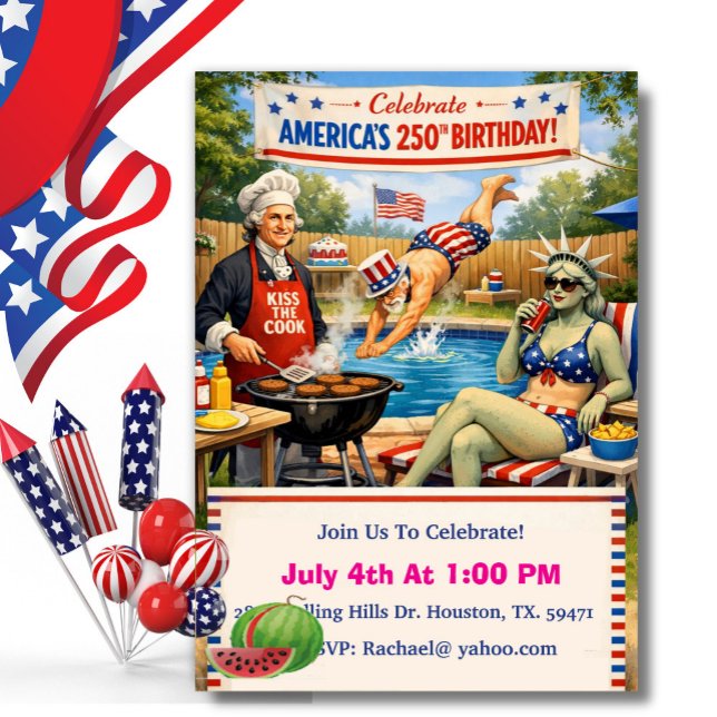 Convite America’s 250th BBQ (Criador carregado)