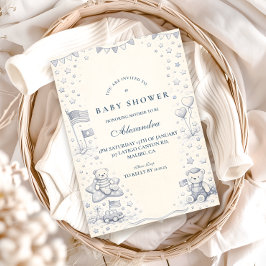 Convite American Boy All American Baby Shower