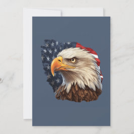 Convite American Flag Bald Eagle