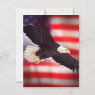 Convite American Flag & Eagle Invitation