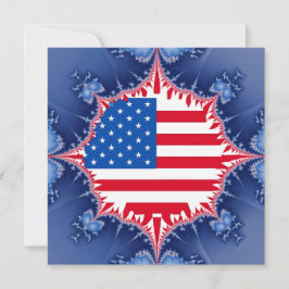 Convite American Flag Mandelbrot