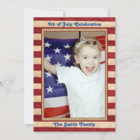American Flag Red White Blue 4th do Partido do CHU
