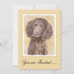 Convite American Water Spaniel Painting - Arte Original de