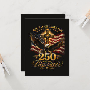 Convite Americano 250º Aniversário Patriótico EUA 4 de Jul