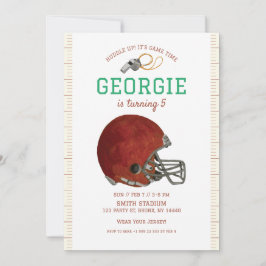 Convite Americano para Futebol | Capacete de futeb