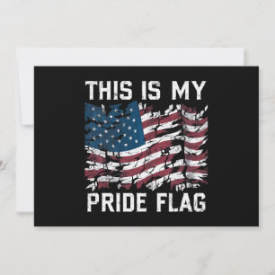 Convite Americano Patriótico Esta É Minha Bandeira do Orgu