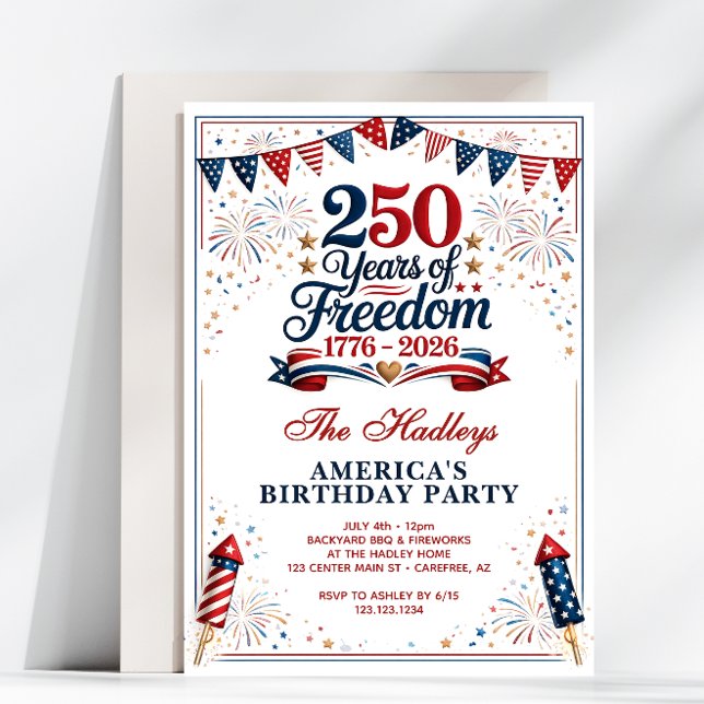 Convite America's 250th Anniversary (Criador carregado)