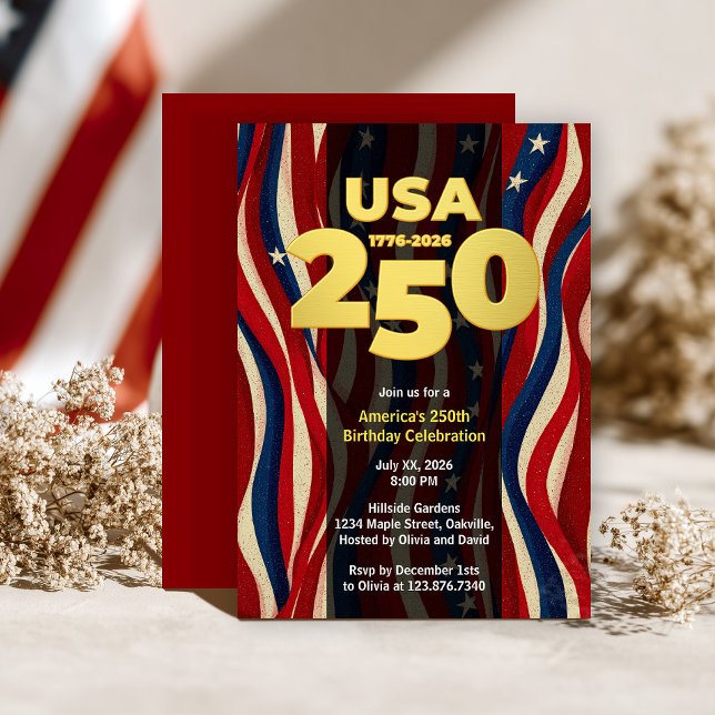 Convite America's 250th Anniversary, USA 250 Party (Criador carregado)