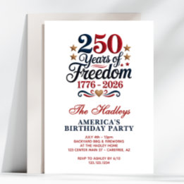 Convite America's 250th Birthday Party