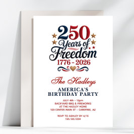 Convite America's 250th Birthday Party