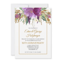 Ametista Roxo e 50º Aniversário de Casamento Doura