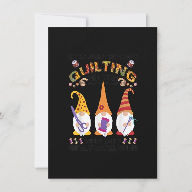 Convite Amigas em Quilting Eram Mais do que Apenas Amigas  (Frente)