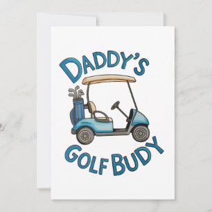 Convite Amigo de Golfe do Papai Dia dos Pais de Golfe Pai
