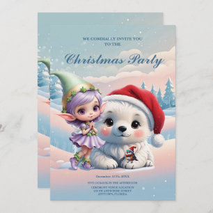 Convite Amigos num mundo de fantasia.