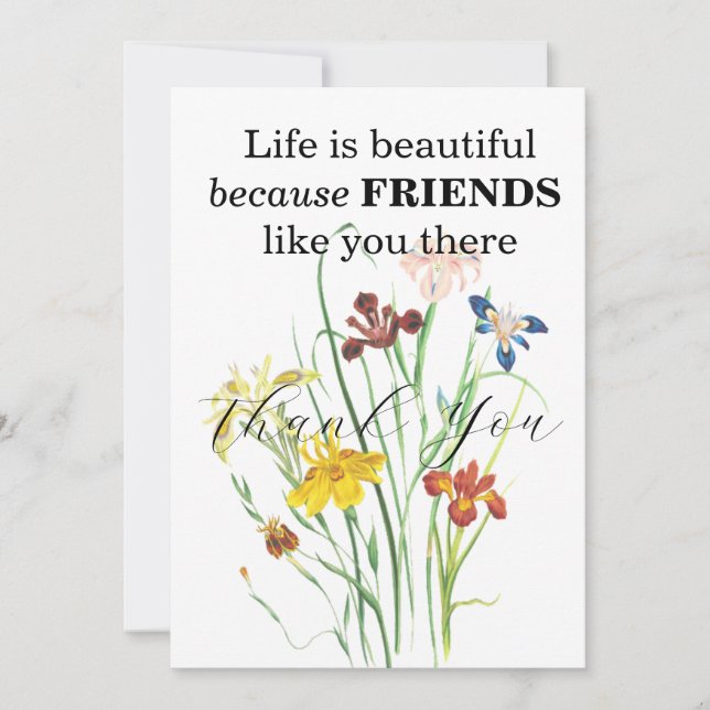 CONVITE AMIGOS, OBRIGADO ÀS CARTAS (Frente)