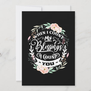 Convite Amigos Quando Eu Conto Minha Bênção